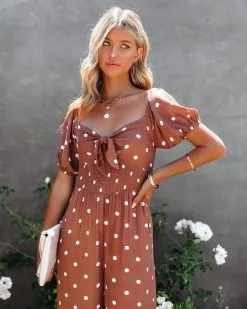 Preppy Lady Polka Dot Jumpsuit - FINAL SALE -clothes Sales PreppyLadyPolkaDotJumpsuit60