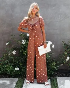 Preppy Lady Polka Dot Jumpsuit - FINAL SALE -clothes Sales PreppyLadyPolkaDotJumpsuit70
