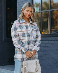 Pullman Plaid Button Down Shacket - Oatmeal - FINAL SALE 19 Pullman Plaid Button Down Shacket - Oatmeal - FINAL SALE -clothes Sales PullmanPlaidButtonDownShacketOatmeal159