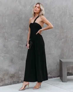 Pursuit Of Happiness One Shoulder Jumpsuit - Black - FINAL SALE -clothes Sales PursuitofHappinessOneShoulderJumpsuit Black 14