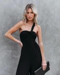 Pursuit Of Happiness One Shoulder Jumpsuit - Black - FINAL SALE -clothes Sales PursuitofHappinessOneShoulderJumpsuit Black 22