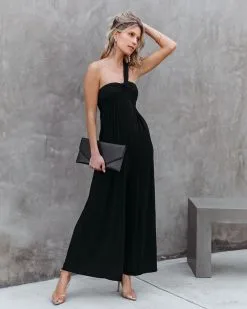 Pursuit Of Happiness One Shoulder Jumpsuit - Black - FINAL SALE -clothes Sales PursuitofHappinessOneShoulderJumpsuit Black 4