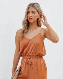 Quince Pocketed Satin Utility Jumpsuit - Rust - FINAL SALE 15 Quince Pocketed Satin Utility Jumpsuit - Rust - FINAL SALE -clothes Sales QuincePocketedSatinUtilityJumpsuitRust43