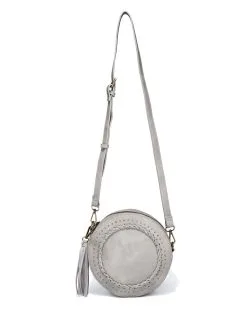 Round Town Crossbody Bag - Grey - LAST CHANCE