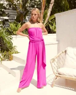 Ryann Strapless Wide Leg Jumpsuit - Fuchsia 9 Ryann Strapless Wide Leg Jumpsuit - Fuchsia -clothes Sales RyannStraplessWideLegJumpsuit Fuchsia011