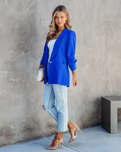 Sawyer Pocketed Blazer - Blue - SALE 11 Sawyer Pocketed Blazer - Blue - SALE -clothes Sales SawyerPocketedBlazer Blue 6877