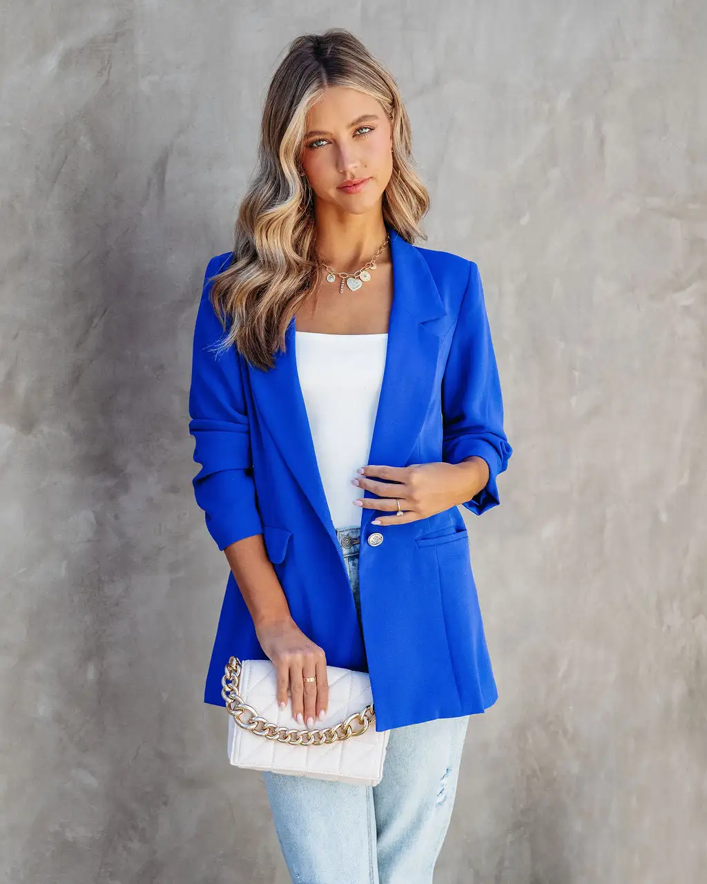 Sawyer Pocketed Blazer - Blue - SALE 6 Sawyer Pocketed Blazer - Blue - SALE - Image 6