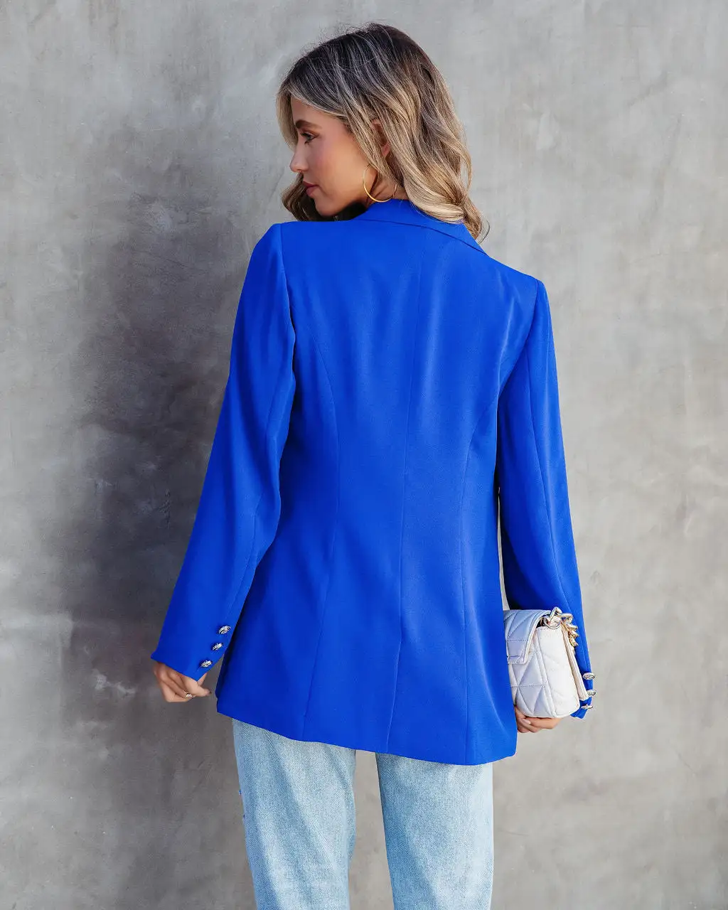 Sawyer Pocketed Blazer - Blue - SALE 4 Sawyer Pocketed Blazer - Blue - SALE - Image 4