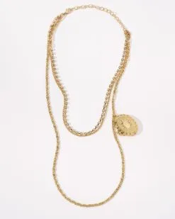 Secret Charm Layered Necklace - Gold