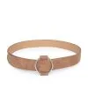 Shashi - Camryn Faux Leather Belt - Camel