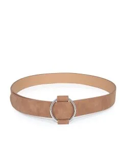 Shashi - Camryn Faux Leather Belt - Camel