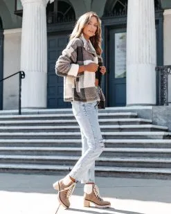 Snuggled Down Pocketed Plaid Teddy Jacket - FINAL SALE -clothes Sales Snuggleddownpocketedplaidteddyjacket7