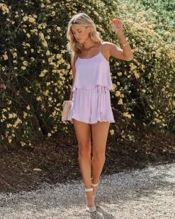 Sweet As Sugar Ruffle Romper - Dusty Lilac - FINAL SALE -clothes Sales SweetAsSugarRuffleRomperDustyLilac11