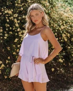 Sweet As Sugar Ruffle Romper - Dusty Lilac - FINAL SALE -clothes Sales SweetAsSugarRuffleRomperDustyLilac36