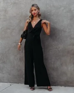 The Essential Pocketed Tie Jumpsuit - Black - LAST CHANCE 13 The Essential Pocketed Tie Jumpsuit - Black - LAST CHANCE -clothes Sales Theessentialpocketedtiejumpsuit Black 2