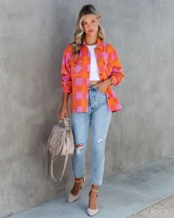 Timber Checkered Pocketed Shacket - FINAL SALE