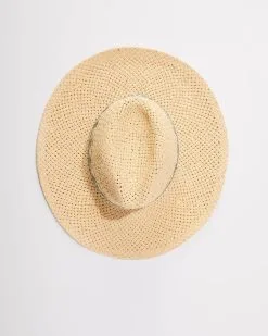 Dylann Embroidered Ribbon Straw Hat - Ivory -clothes Sales UntitledCatalog10936