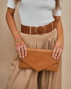 Garner Envelope Crossbody Clutch - Tan - SALE -clothes Sales UntitledSession2112