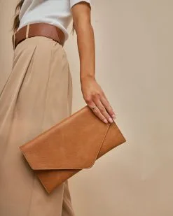 Garner Envelope Crossbody Clutch - Tan - SALE -clothes Sales UntitledSession2114