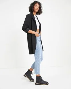 Vancouver Pocketed Coat - Black - FINAL SALE -clothes Sales Vancouver Pocketed Coat Black 0048