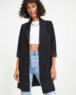 Vancouver Pocketed Coat - Black - FINAL SALE -clothes Sales Vancouver Pocketed Coat Black 0062