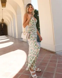 Chasing Dreams Floral Cotton Blend Wide Leg Jumpsuit -clothes Sales ViciApril 097