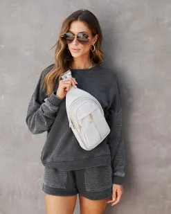 Wagner Nylon Sling Backpack - Light Grey -clothes Sales Wagnernylonslingbackpacklightgrey901581