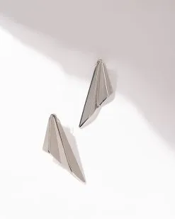 Wings Of Steel Drop Earrings - Silver - SALE -clothes Sales WingsOfSteelDropEarrings Silver