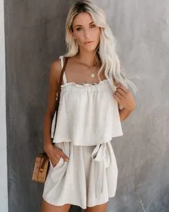 A La Playa Pocketed Tie Romper - FINAL SALE -clothes Sales alaplayapocketedtieromper12