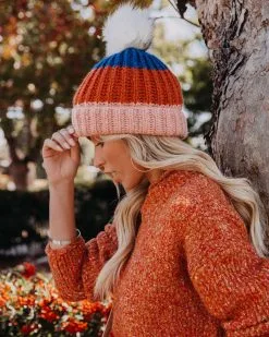 Alpine Pom Beanie - Rust Multi - LAST CHANCE 7 Alpine Pom Beanie - Rust Multi - LAST CHANCE -clothes Sales alpinepombeanierustmulti6