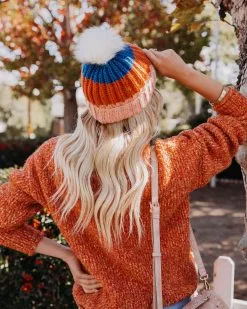 Alpine Pom Beanie - Rust Multi - LAST CHANCE 9 Alpine Pom Beanie - Rust Multi - LAST CHANCE -clothes Sales alpinepombeanierustmulti9