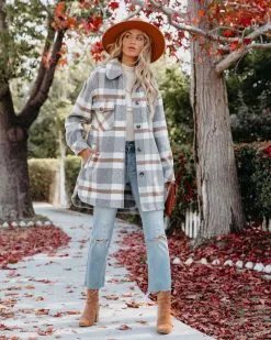 Anise Pocketed Plaid Coat - FINAL SALE -clothes Sales anisepocketedplaidcoat3