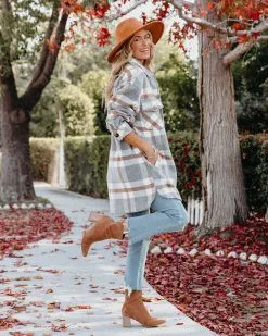 Anise Pocketed Plaid Coat - FINAL SALE -clothes Sales anisepocketedplaidcoat32