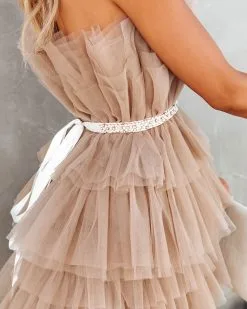 Anna Pearl Tie Belt - Ivory - FINAL SALE