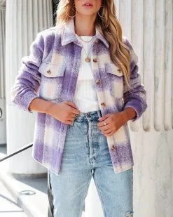 Aspen Is Calling Pocketed Plaid Jacket - FINAL SALE -clothes Sales autumnblissplaidshacket104