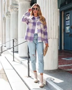 Aspen Is Calling Pocketed Plaid Jacket - FINAL SALE -clothes Sales autumnblissplaidshacket4