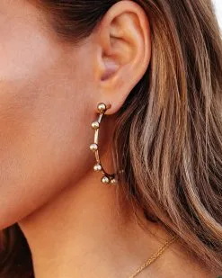 Baller Hoop Earrings - Gold - SALE