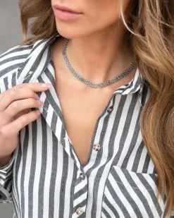 Bexley Woven Chain - Silver - SALE