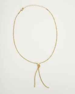 Boston Rope Chain Necklace - Gold