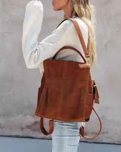 Brette Convertible Backpack - Tan - LAST CHANCE