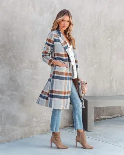 Brisk Rain Strolls Pocketed Plaid Coat - FINAL SALE 11 Brisk Rain Strolls Pocketed Plaid Coat - FINAL SALE -clothes Sales briskrainstrollspocketedplaidcoat29