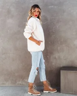 Cabin Pocketed Fleece Jacket - Ivory - FINAL SALE -clothes Sales cabinpocketedfleecejacketivory16