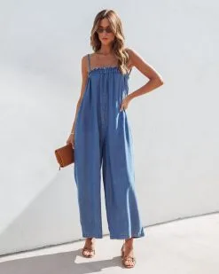 Coronado Denim Pocketed Jumpsuit