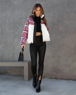 Blank NYC - Desert Chill Crochet Sherpa Pocketed Jacket - FINAL SALE