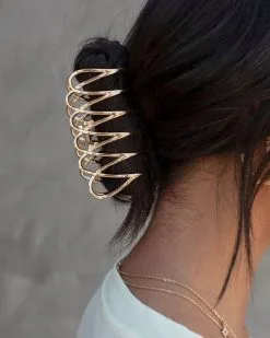 Divinely Hair Clip - Gold -clothes Sales divinelyhairclipgold 211