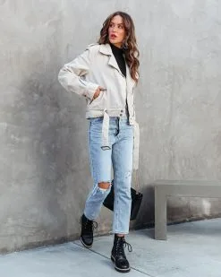 Double Win Pocketed Corduroy Moto Jacket - Beige - FINAL SALE -clothes Sales doublewinpocketedcorduroymotojacketbeige 54