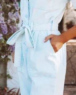 Dumbo Cotton Pocketed Denim Jumpsuit - Light Blue - FINAL SALE -clothes Sales dumbocottonpocketeddenimjumpsuitlightblue80