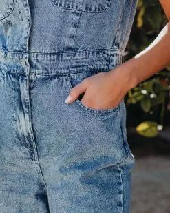 Emery Cotton Pocketed Denim Jumpsuit - Denim Blue - FINAL SALE -clothes Sales emerycottonpocketeddenimjumpsuitdenimblue13