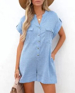 Fallen Breeze Ikat Cotton Pocketed Romper - FINAL SALE 13 Fallen Breeze Ikat Cotton Pocketed Romper - FINAL SALE -clothes Sales fallenbreezeikatcottonpocketedromper88