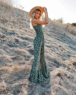 Felicity Floral Smocked Flared Leg Jumpsuit - FINAL SALE -clothes Sales felicityfloralsmockedflaredlegjumpsuit12